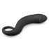 EasyToys Zahnuté Dildo - silikonové anální dildo (černé)