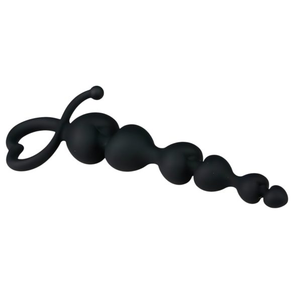 EasyToys - perlové anální dildo (černé)