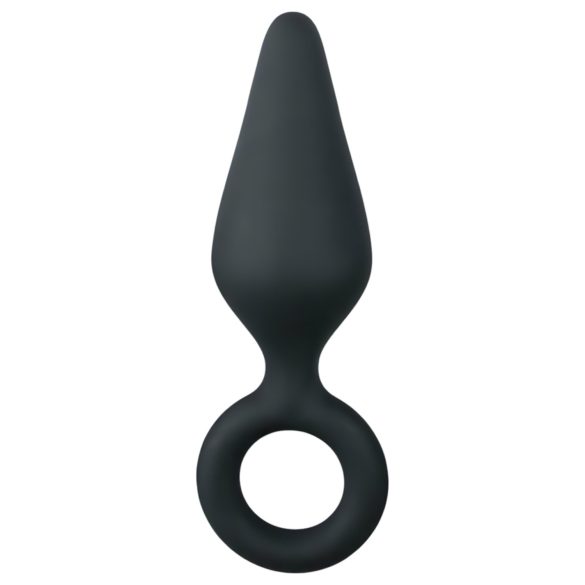 Easytoys Špičatý anální kolík S - černý - malý