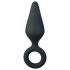 Easytoys Špičatý anální kolík S - černý - malý