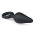 Easytoys Špičatý Plug - anální kolík s kroužkem - střední (černý)