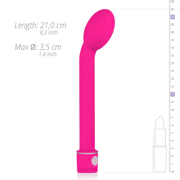 Easytoys - vibrátor na bod G - štíhlý tvar - růžový