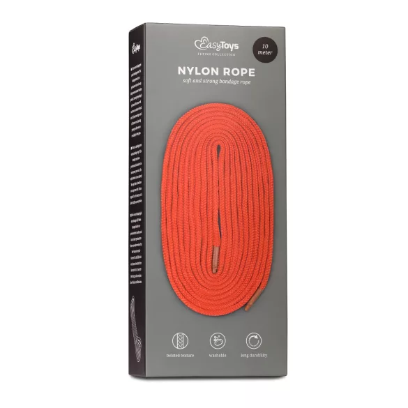 Easytoys Rope - bondážní lano (10 m, červené)