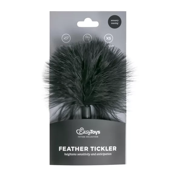 Easytoys - peříčkový šimr - malý - černý