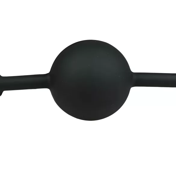 EasyToys - silikonový roubík s kuličkou (černý)