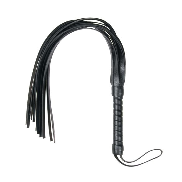 Easytoys Flogger - měkký umělý kožený bičík (černý)