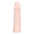 Flesh - prodlužující návlek na penis (přírodní) - 18 cm