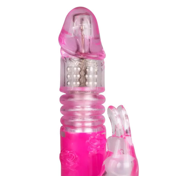 EasyToys Bunny - přirážecí vibrátor (růžový)