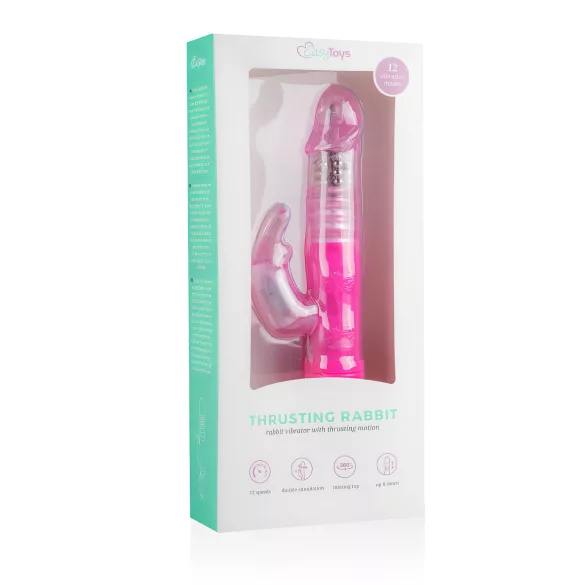 EasyToys Bunny - přirážecí vibrátor (růžový)