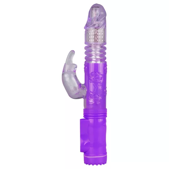 Easytoys Bunny - rotační a pohyblivý vibrátor - silikon - fialový