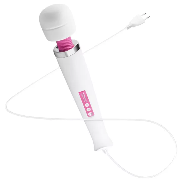 MyMagicWand - masážní vibrátor - silný výkon - bílá/růžová
