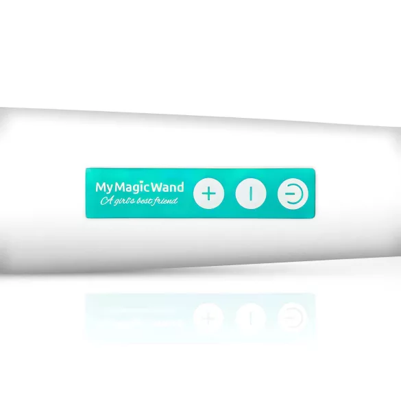 MyMagicWand - masážní vibrátor - silný výkon - bílá/tyrkysová