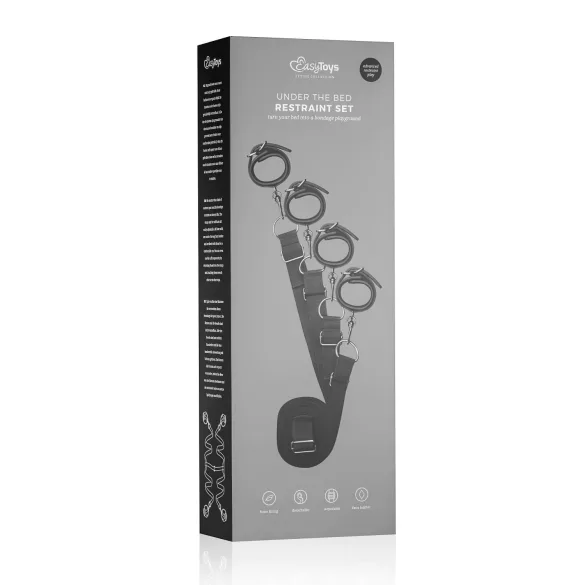 Easytoys - pouta na postel - sada - černá