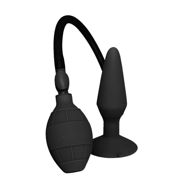 MenzStuff L - nafukovací anální kolík - černý (velký)