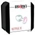 Rimba XS - kovový anální kolík s růžovým kamenem (stříbrný)