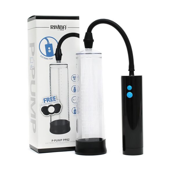 Rimba P-PP02 - automatická vakuová pumpa na penis (průhledná)