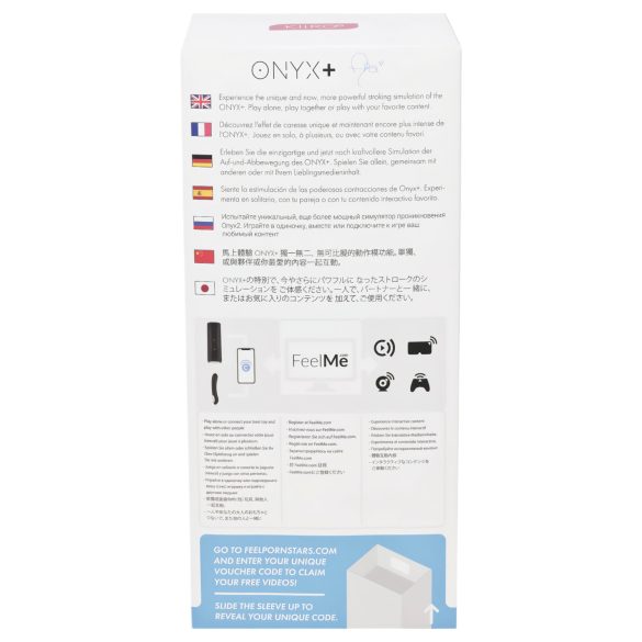 Kiiroo Onyx+ Asa Akira Experience - interaktivní masturbátor - černý