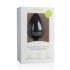 Easytoys Diamond - anální kolík s bílými kameny (velký) - černý