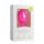 Easytoys Diamond - anální kolík s bílým kamenem (střední) - růžový