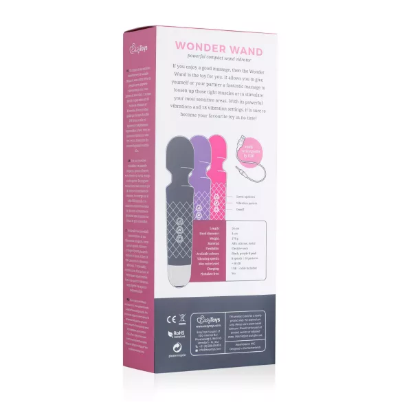 EasyToys - mini masážní vibrátor s akumulátorem - fialový