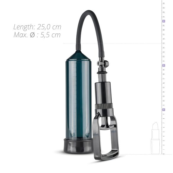 Easytoys - pumpa na penis s úchopem na prst - černá