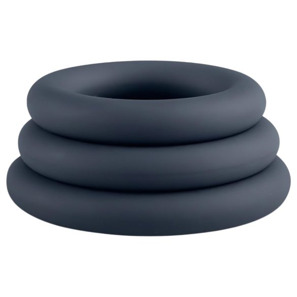 Boners - sada erekčních kroužků na penis - 3 ks - šedá