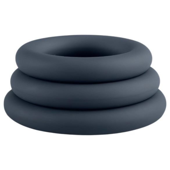 Boners - sada erekčních kroužků na penis - 3 ks - šedá