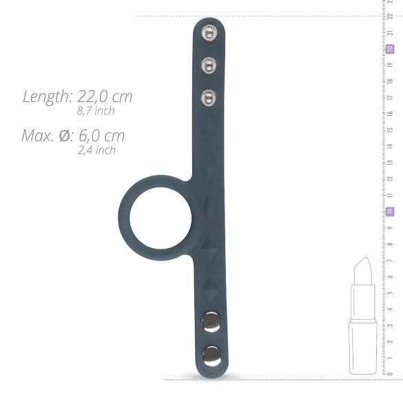 Boners - erekční kroužek a kroužek na varlata - silikon - šedý