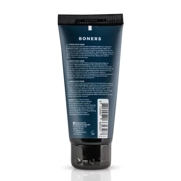 Boners Essentials - krém na oddálení ejakulace pro muže - 100 ml