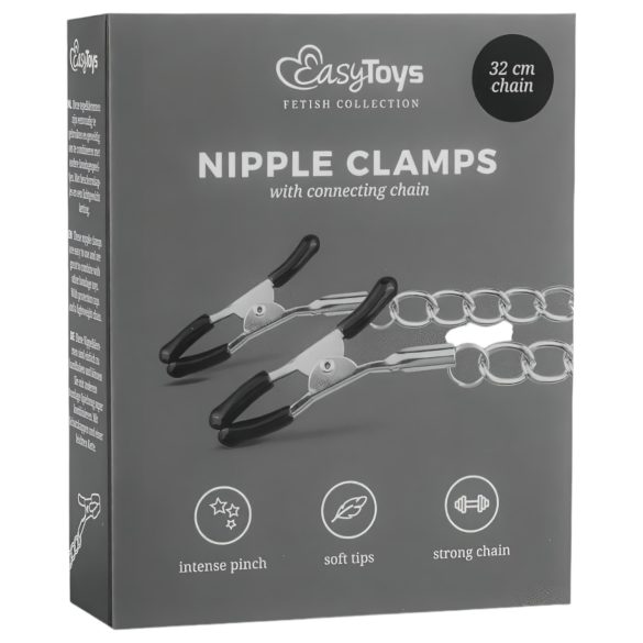 EasyToys - Řetízkové svorce na bradavky (1 pár)