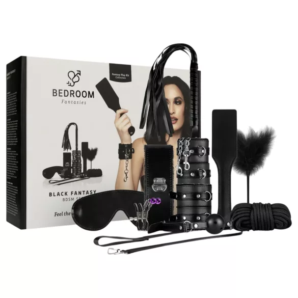 Secret Pleasure Chest - sada pro pokročilé BDSM - 14 dílů - černá