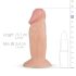 Real Fantasy Archi - realistické dildo - 11,5cm (přírodní)