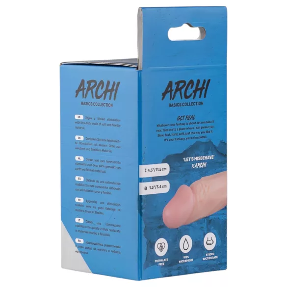 Real Fantasy Archi - realistický dildo - 11,5 cm - tělová barva