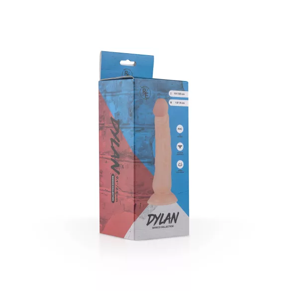 Real Fantasy Dylan - realistické dildo - 23 cm - tělová barva