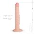 Real Fantasy Scott - realistické dildo - 25 cm (přírodní)