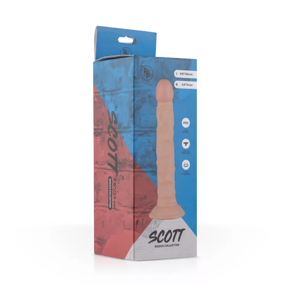 Real Fantasy Scott - realistické dildo - 25 cm - tělová barva