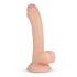 Real Fantasy Vince - dilda s varlaty a předkožkou - 19,5 cm (přírodní)