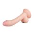 Real Fantasy Vince - dilda s varlaty a předkožkou - 19,5 cm (přírodní)