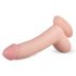 Real Fantasy Cliff - realistické dildo s varlaty - 22 cm (přírodní)