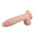 Real Fantasy Glynn - realistický dildo s varlaty - 25 cm - tělová barva