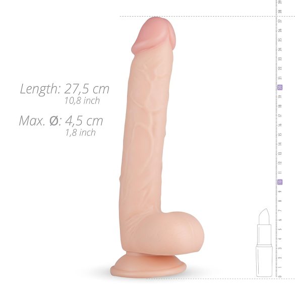 Real Fantasy Elvin - varlatový realistický dildo - 28cm (přírodní)