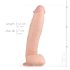 Real Fantasy Dwane - realistický dildo s varlaty - 31 cm (tělový odstín)