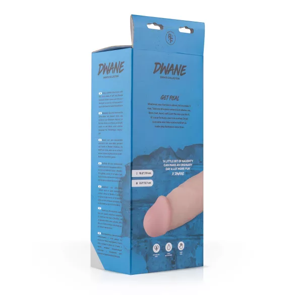 Real Fantasy Dwane - realistické dildo s varlaty - 31 cm - tělová