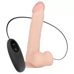   Real Fantasy Lewis - realistický vibrátor na baterie - 22 cm - tělový