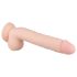 Real Fantasy Elvin - akumulátorový, realistický vibrátor - 28cm (přírodní)