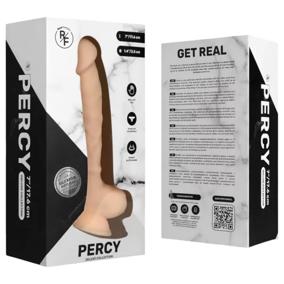 Real Fantasy Percy - realistický dildo - 18 cm - tělová barva