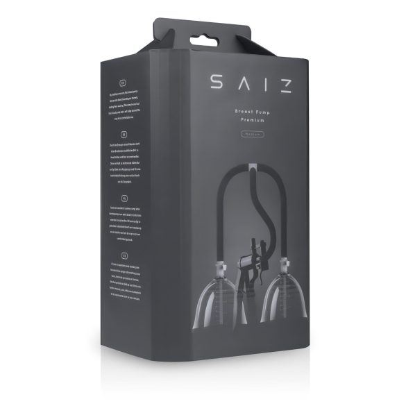 Saiz Premium - Dvojitá odsávačka - malá (průhledná-černá)
