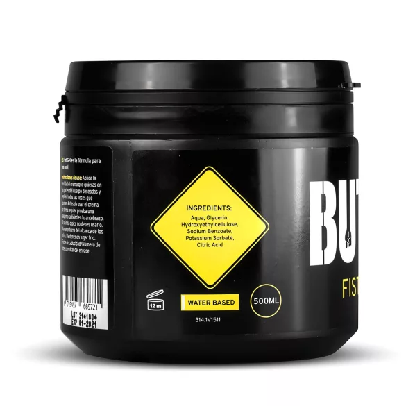 BUTTR - fisting gel - lubrikační gel na vodní bázi - 500 ml