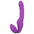 Dreamtoys Essentials - bezpopruhové připínací dildo vibrátor (fialový)