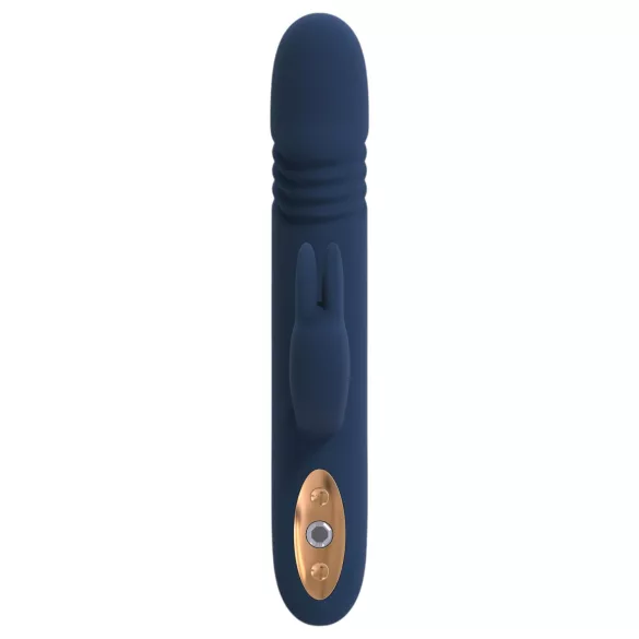 Goddess Zephyros - vibrátor s pístem a stimulací klitorisu - voděodolný - modrý